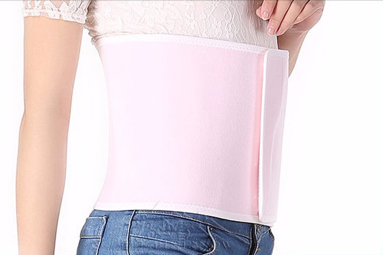China Elastic Cloth Material Postpartum Belly Band Pink Color For Protect Waist supplier