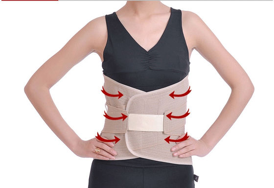 China Brown Gray Color Protection Lumbosacral Support Belt Breathable Powerful supplier