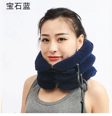 China Portable Inflatable Household Neck Support Collar Multicolor Treatment Cervical Spine supplier