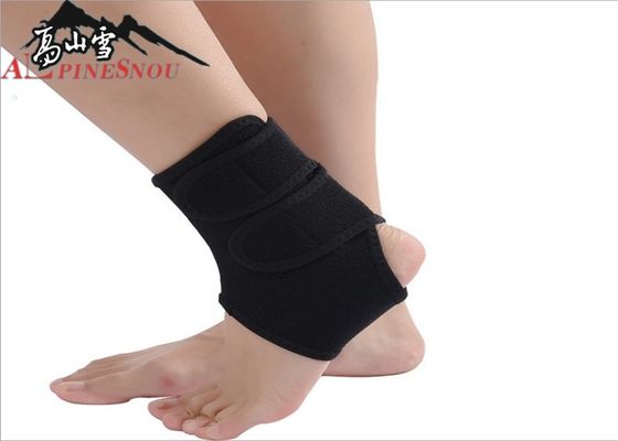 China Neoprence Magnetic Ankle Strap Tourmaline Self Heating Cloth Brace Strong Stickiness supplier