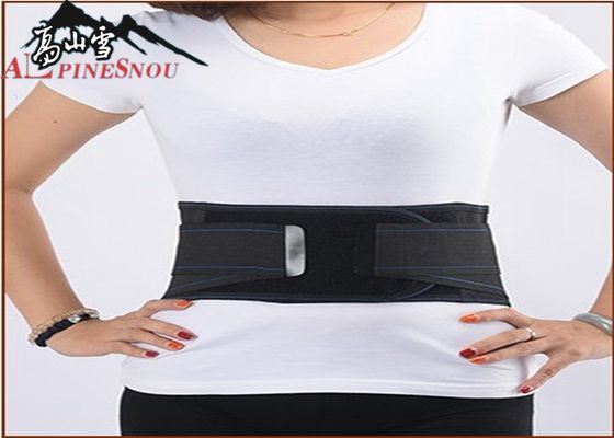 China Self Heating Magnetic Lumbar Support Belt Detachable Steel Plate Black Color supplier