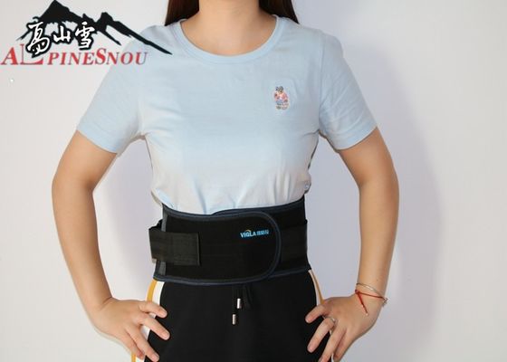 China Mesh Cloth Abdomen Waist Support Belt With Net Pocket Black Color supplier