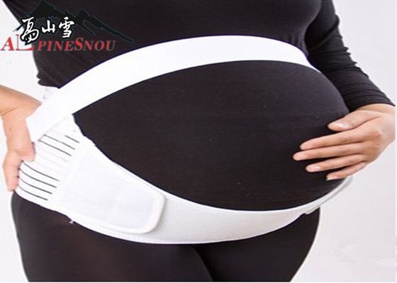China Comfortably Elastic Fish Ribbon Pregnant Women Waist Belt Breathable White Color supplier