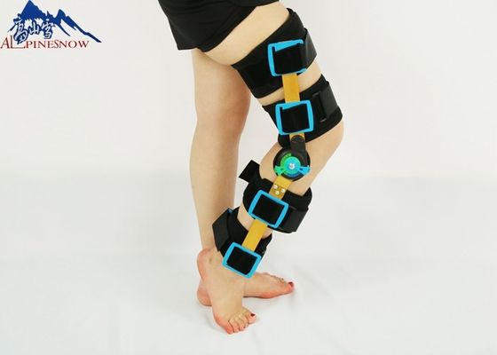 China Medical SBR Material Adjustable Black Orthopedic Retainer Knee Braces Products Hinged supplier