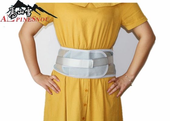 China Cross - Stiffening Waist Support Belt Breathable Mesh Cloth Silver Gray Color supplier