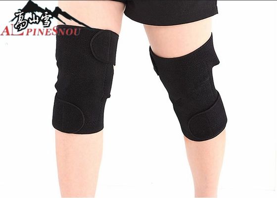 China Black Self Heating Knee Pad Warm Knee Joint Heating Leg Guard For Men And Women supplier