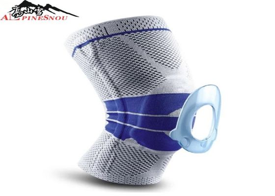 China Anti - Collision Sport Nylon Knee Support Strap Silicone Pad Eco - Friendly supplier