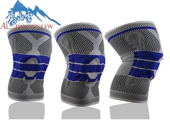 China Silicon Elastic Knitted Knee Support Strap For Sport Free Sample supplier
