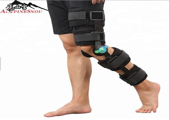 China Knee Rehabilitation Equipment Hinged Knee Support Brace Angle Adjustable Knee Brace supplier