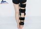 Medical SBR Material Adjustable Black Orthopedic Retainer Knee Braces Products Hinged supplier