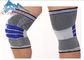 Silicon Elastic Knitted Knee Support Strap For Sport Free Sample supplier