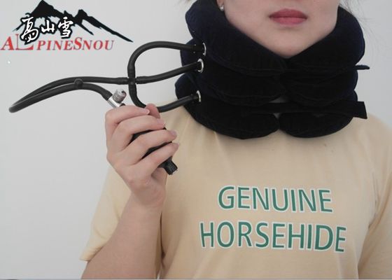 China Portable Neck Traction Cervical Support Collar Flannel Cloth Three Layer / Tube supplier