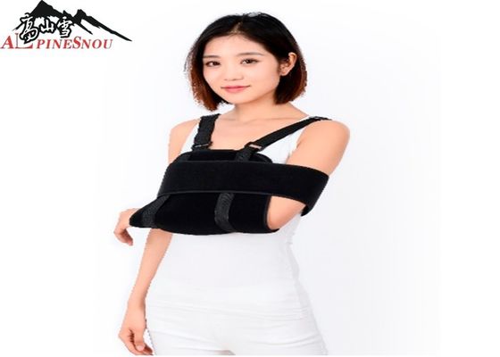 China Orthopedics Shoulder Support Brace Postoperative Arm Sling Breathable Black Color supplier
