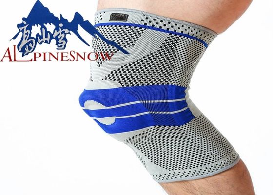 China Compression Knee Sleeve 3D Silicone Pads Knee Support Brace High Elastic Fabric supplier