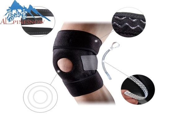 China Sport Badminton Knee Support Bandage Basketball / Running Breathable Elastic Mechanical Knee Brace supplier