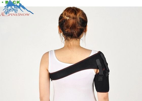 China Adjustable Elastic Orthopedic Shoulder Support Brace S M L Size Black Color supplier