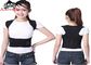 Black Waist Back Support Belt , High Elastic Nylon Fiber Cloth Steel Plate Support Correction Of Hunched Back Of Back supplier