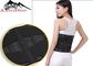 Black Mesh Fish Ribbon Waist Support Belt Breathable Mesh Cloth With Four Steel Plates supplier