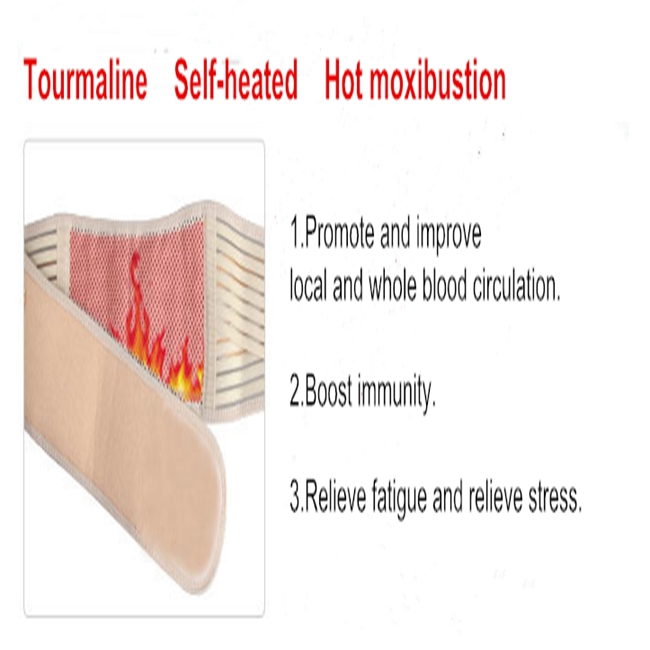 Tourmaline Self heating Warm Waist Support Belt Magnetic Therapy Belt Brace